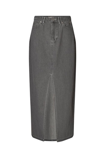 Lopa maxi denim skirt, Light grey wash